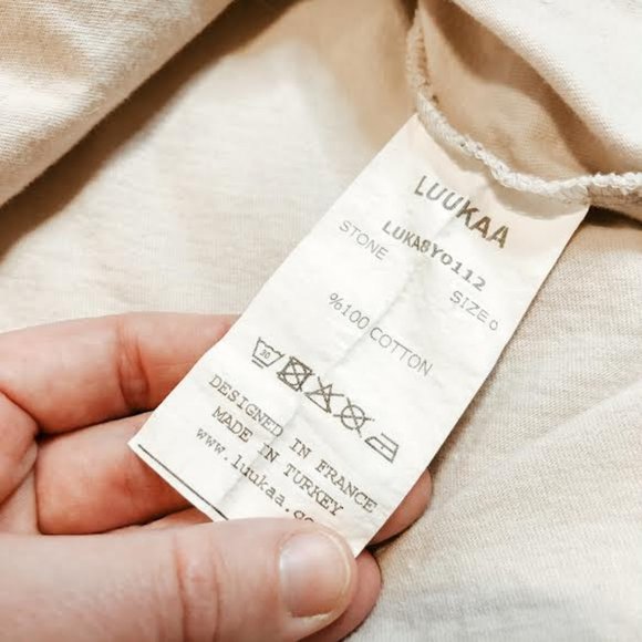 Luukaa Cream Asymmetric "Teach Peace" Dress - Picture 9 of 11